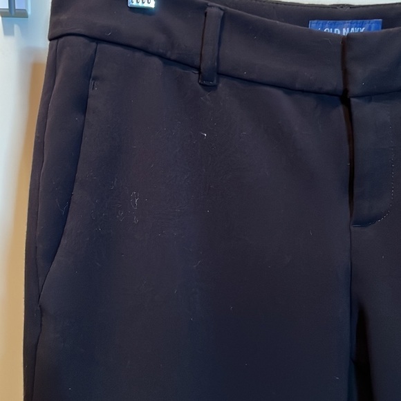 đť…şOld Navy Womens Cropped Front Side Pocket Pants Black Size 6 - Picture 2 of 9